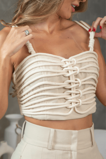 Look total white mujer